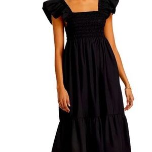 AQUA Black Maxi Dress